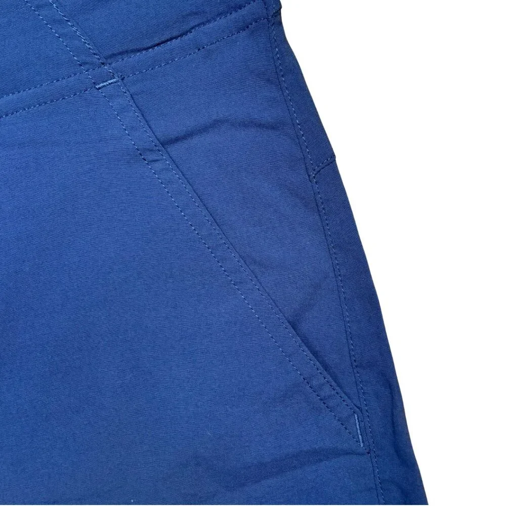 Columbia Women Omni-Shield Blue 11” Inseam Hiking Outdoor Pockets Shorts Size 10 - Picture 3 of 7